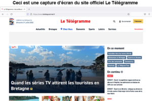 Site web du journal Le Télégramme